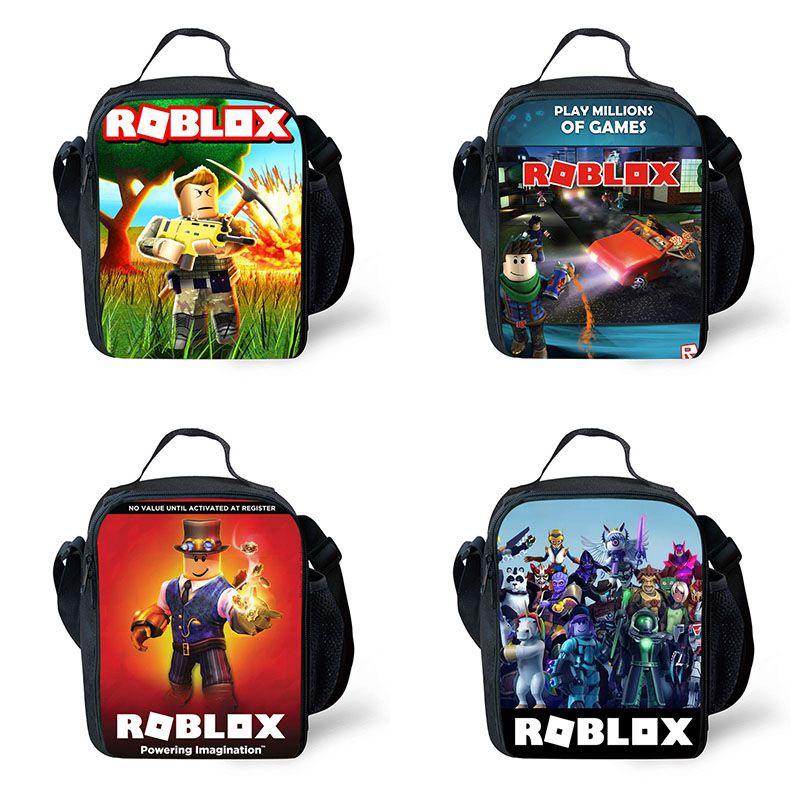 Durable Roblox Thermal Insulated Picnic Lunch Bag With Large Capacity And Easy To Wash