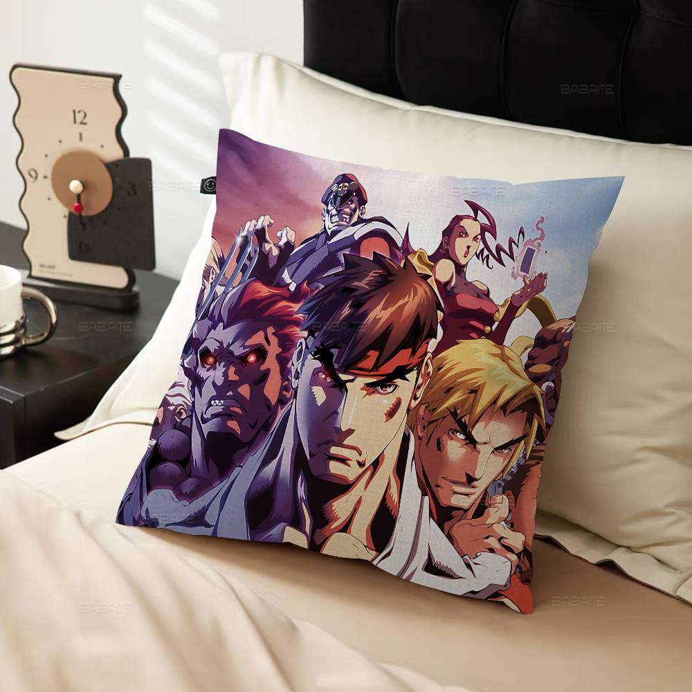 Game S-Street-F-Fighter Maple Design Cushion Cover Happy Autumn Harvest Decor Holiday Decorati Pillow Cover