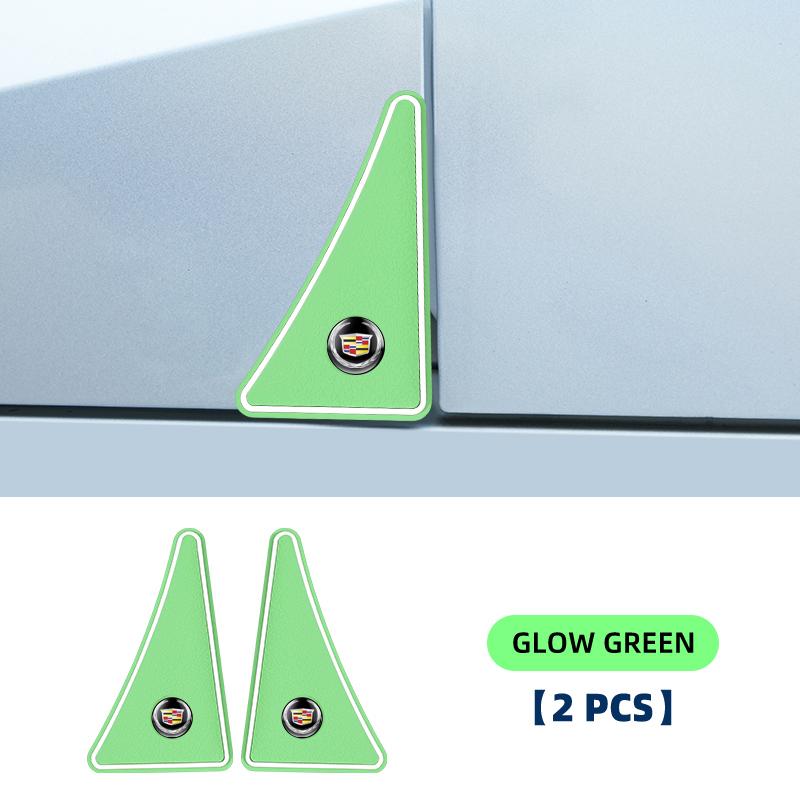 2pcs Car Door Corner Anti-Collision Sticker Protective Cover For Cadillac Logo Escalade CTS ATS SRX XTS XT5 STS CT5 CT6 BLS XLR