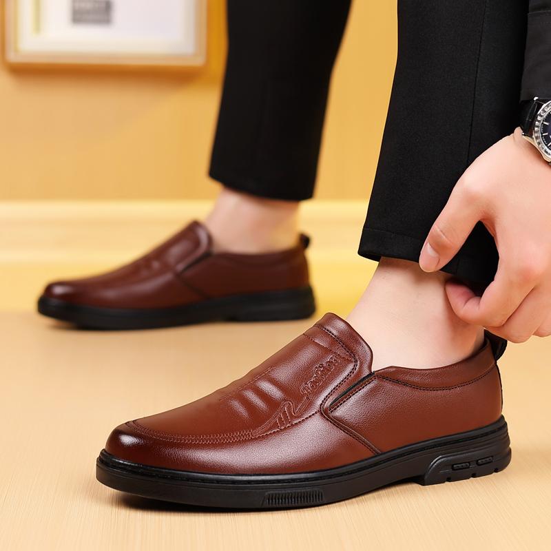 Men Loafers Fashion Men Casual Leather Shoes Breathable JZ-0936