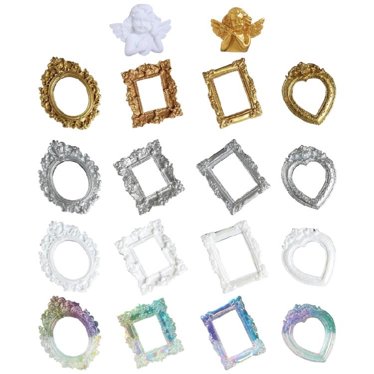 

Antique Embossing Resin Photo Frames Small Decorative Picture Frames For Home Decoration And Creative Art Project 1