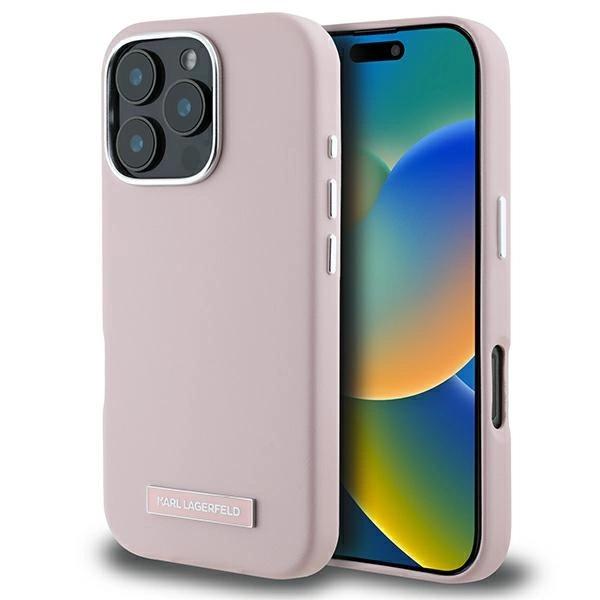 Karl Lagerfeld Klhmp16Lpgmsrpp Iphone16 Pro 6.3 Różowy/Pink Hardcase Fw Metal Plate Magsafe