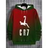 Boys' casual sports hoodie, football CR7 printed design casual long sleeved sports top
