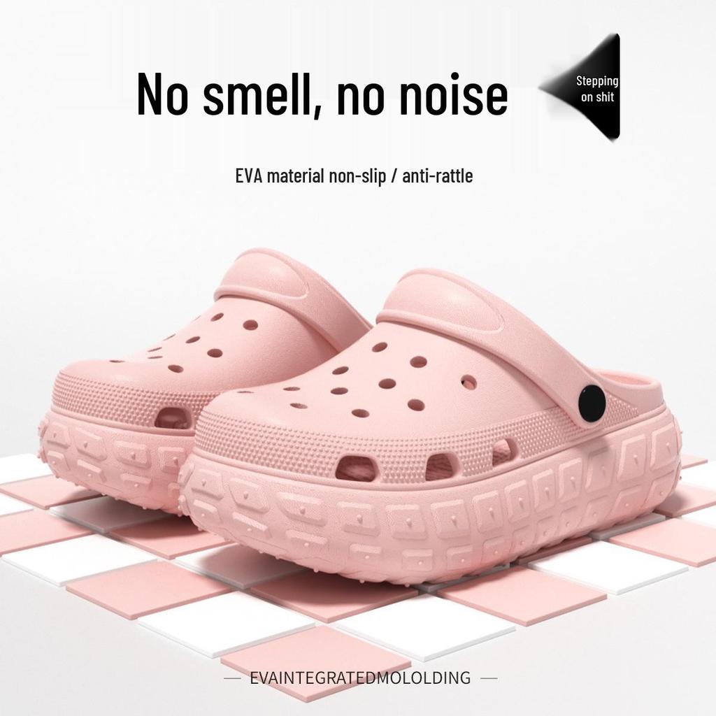Women's Platform Clog Sandals: Non-Slip, Breathable, Wear-Resistant for Home & Beach