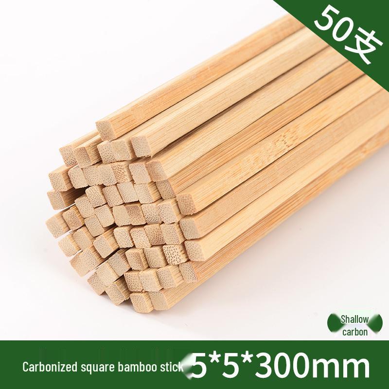 Square Bamboo Strips for DIY 3D Models & Handmade Art