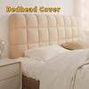 Comfortable Thickened Bedhead Cover Solid Color Soft Bed Back Cover Washable All-inclusive Bed Backrest Cover Home Decor