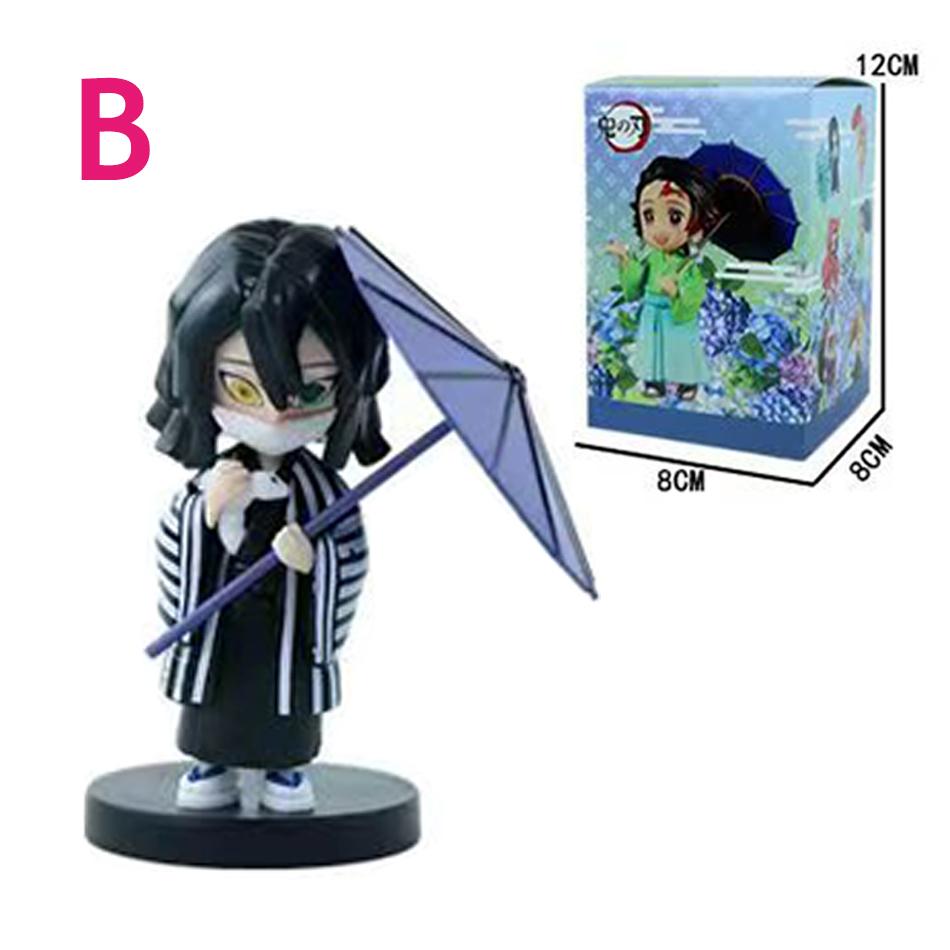 Plum Rain Series  Tanjiro Kamado Nezuko Anime Animation Figurine Creative Statue Model Ornament Surprise Present