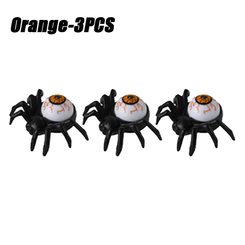Halloween Spider Eyeball LED Candle Lights Horror Glowing Spider Lamp Tabletop Decor For Haunted House Party Atmosphere Ornament