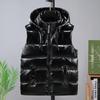 Men's Trendy Down Cotton Vest - Large Size Thick Warm Gilet for Autumn/Winter Workwear
