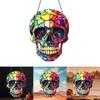 Modischer bunter Totenkopfmuster Acrylglasanhänger für Party- und Heimdekoration
