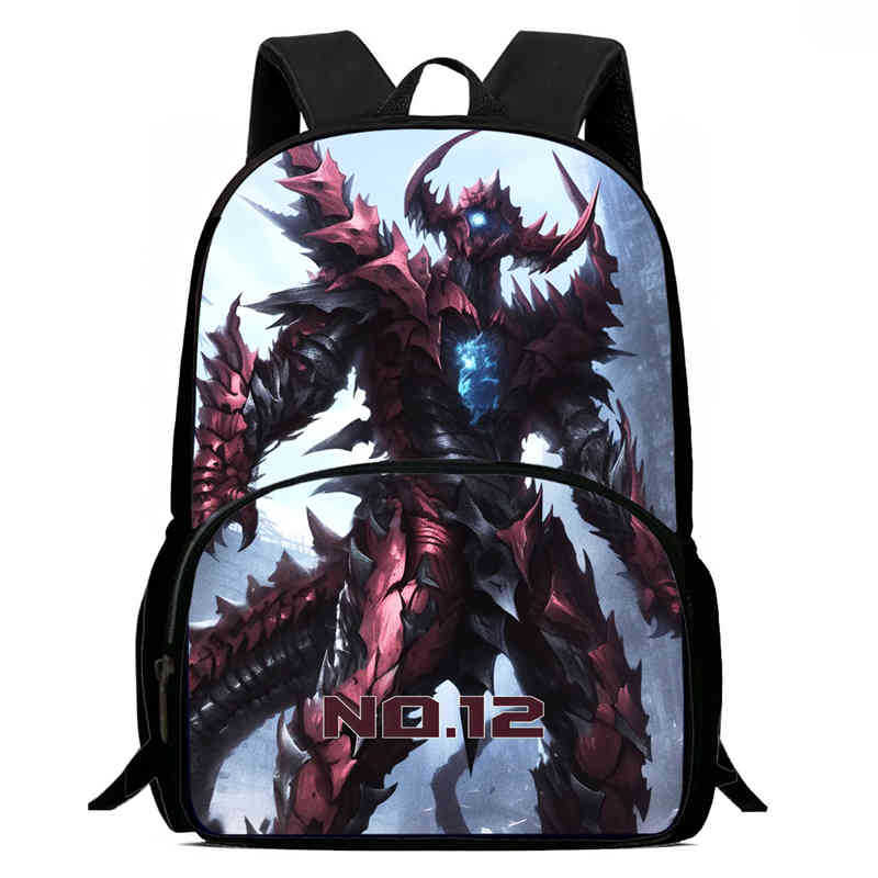 Monster No. 8 Schoolbag Multi-Functional Cross-Border Backpack