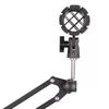 Handheld Microphone Shock Mount Stand, Adjustable Angle and Height Microphone Holder for Clear Auditory Recording