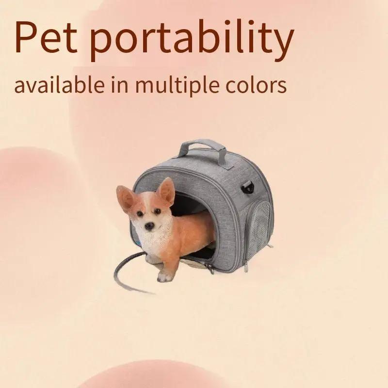 Foldable Cat Carrier, Handheld Shoulder Backpack For Travel, Vet Visits And Outdoor Use With Small Cats
