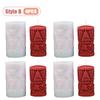 1-4PCS DIY Candle Making Kit Christmas Cylinder Silicone Mold for Handmade Scented Candles Holiday Gift Idea Home Craft Supplie