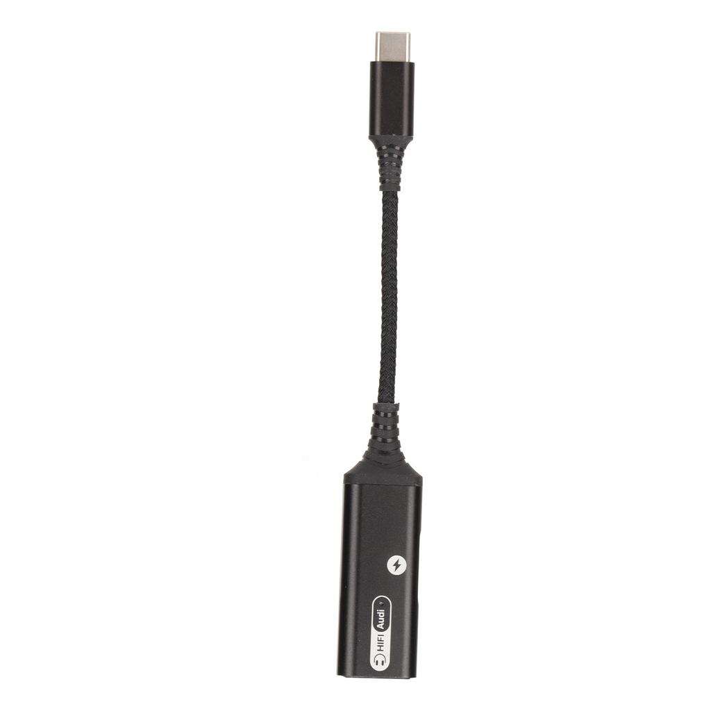 Dualer Typ-C-Kopfhöreradapter unterstützt 60W PD QC Schnelllade-Gerät USB-C-Kopfhörerbuchsen-Adapter für Kopfhörer