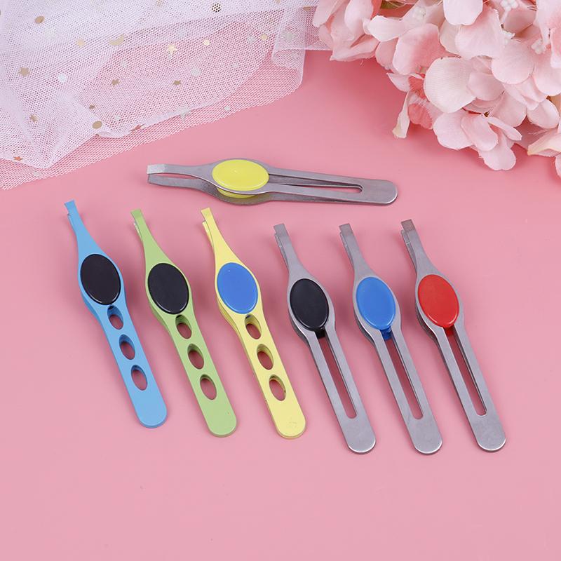 Eyebrow Clip Hair Slanted Puller Stainless Steel Brow Trimmer Face Hair Removal