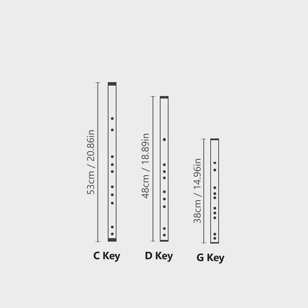 C Key Dizi Bamboo Flute Chinese Traditional Musical Instrument with Carrying Bag for Beginners Music Lovers