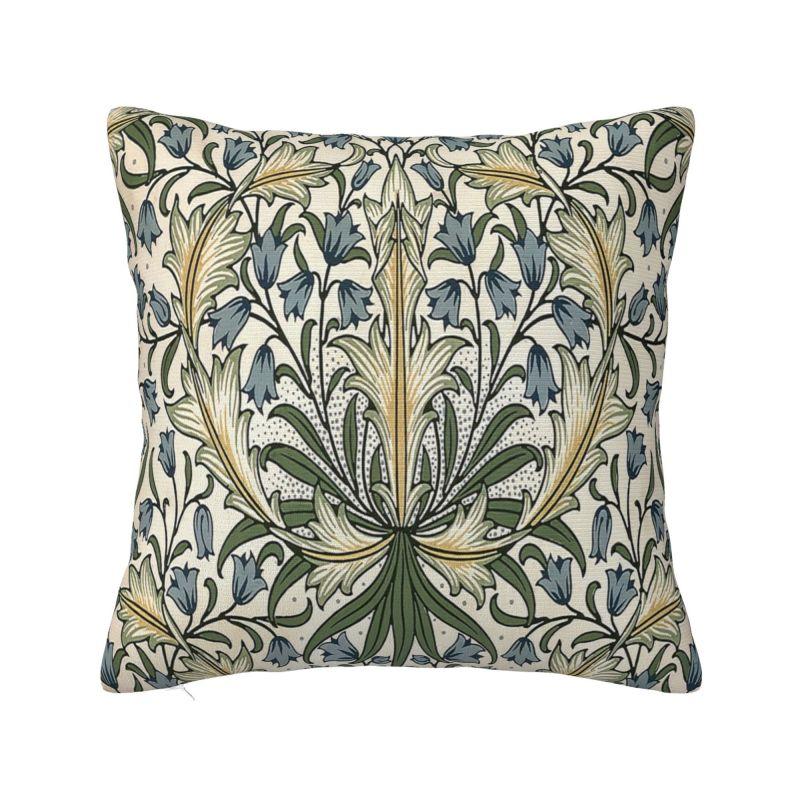 Custom Nordic William Morris Vintage Sofa Cushion Cover Soft Floral Textile Pattern Throw Pillow Case Home Decor