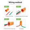 50Pcs Fast Wire Connector P1 P2 P3 P4 P6 Electrical Insulated Twist Crimp Terminal Nut Spring End Cap Rotating Splicing