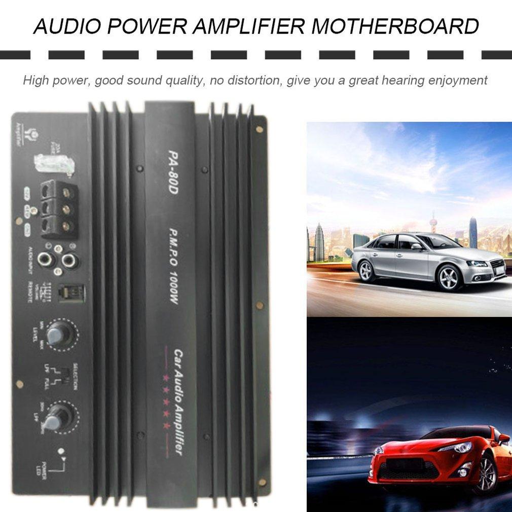 12V Universal 1000W Amplifier Board PA-80D Mono Car Audio Power Amplifiers Powerful Bass Subwoofers Sound Amplify For Car Modi
