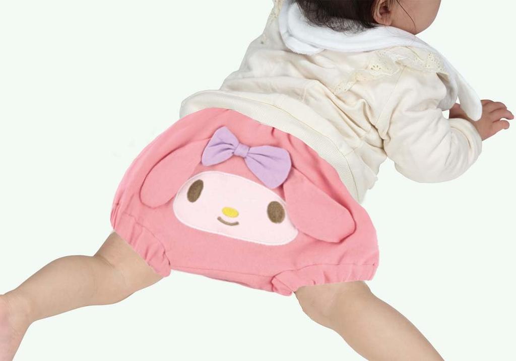 Skater Baby Bloomer Pumpkin My Melody Die-Cut Pants, 100% Cotton, 80-90cm, Pants, Design, CBBL1-A