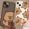 Funny Cartoon Capybara Clear Phone Case For iPhone 17 14 15 12 11 13 16 Pro Max Mini SE 7 Plus 17E Cute Transparent Cover Fundas