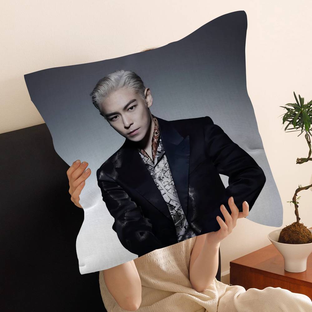 Korean Celebrity Singer T-TOP Pillow Cover Sofa Cushion Cover Home Room Decoration Children Gift