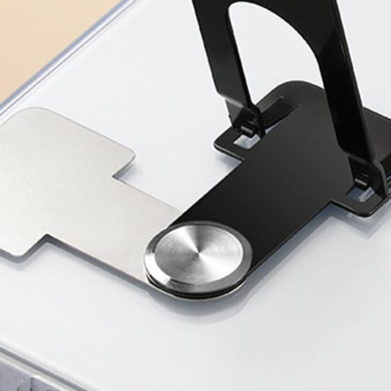 Mobile Phone Holder 360-degree Rotatable Metal Arm Adhesive Bracket Foldable Tablet Mount for Hands-Free Viewing