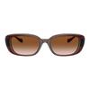 Versace Casual Niche Design Plastic Rectangular Sunglasses Women's Brown 55936534 100307439915000-Brown 56