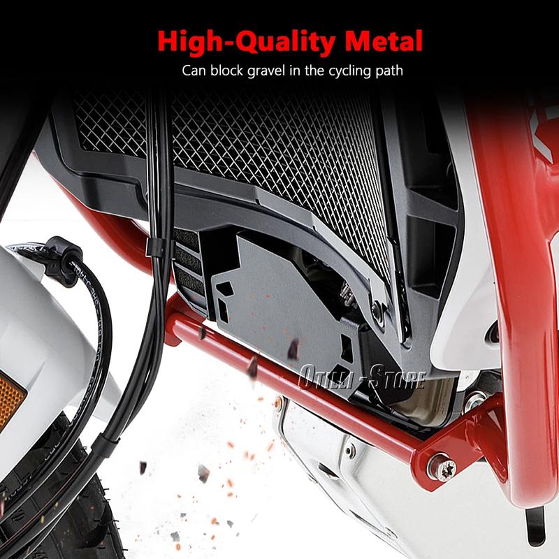 New Motorcycle Accessories For DUCATI DESERT X DesertX Desert X Metal Black Engine Cylinder Protection Guard Grille Valve Cover