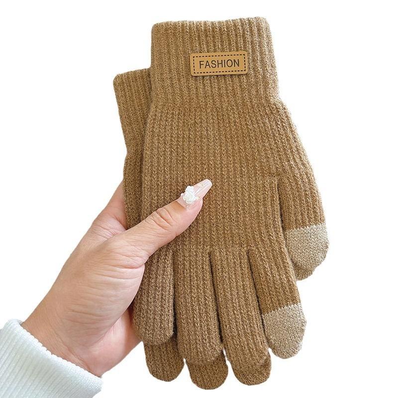 Touch-screen Gloves for Winter Warmth, Lined Fleece Gloves for Both Men and Women, Suitable for Cycling