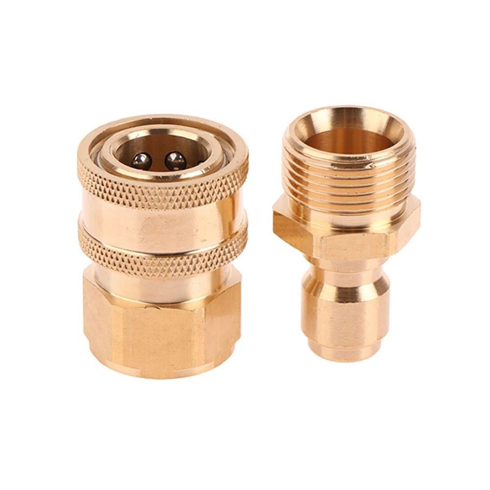 1Set 3/8 M22 Pipe Joint Quick Connect Kits Water Outlet Set Durable Hose Coupler