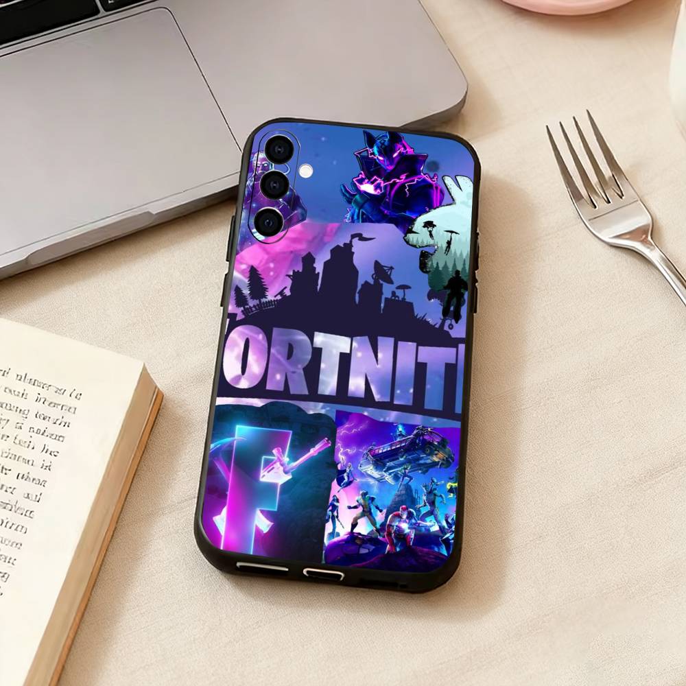 Game F-F-Fortnites Phone Case For Samsung Galaxy A73,A72,A71,A70,A53,A52,A51,Others Soft Black Cover