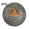 1/2/3/5/10Pcs Challenge Coin Carved Pattern Retro Silver Coin Unique Office Desk Accessory Commemorative Gift