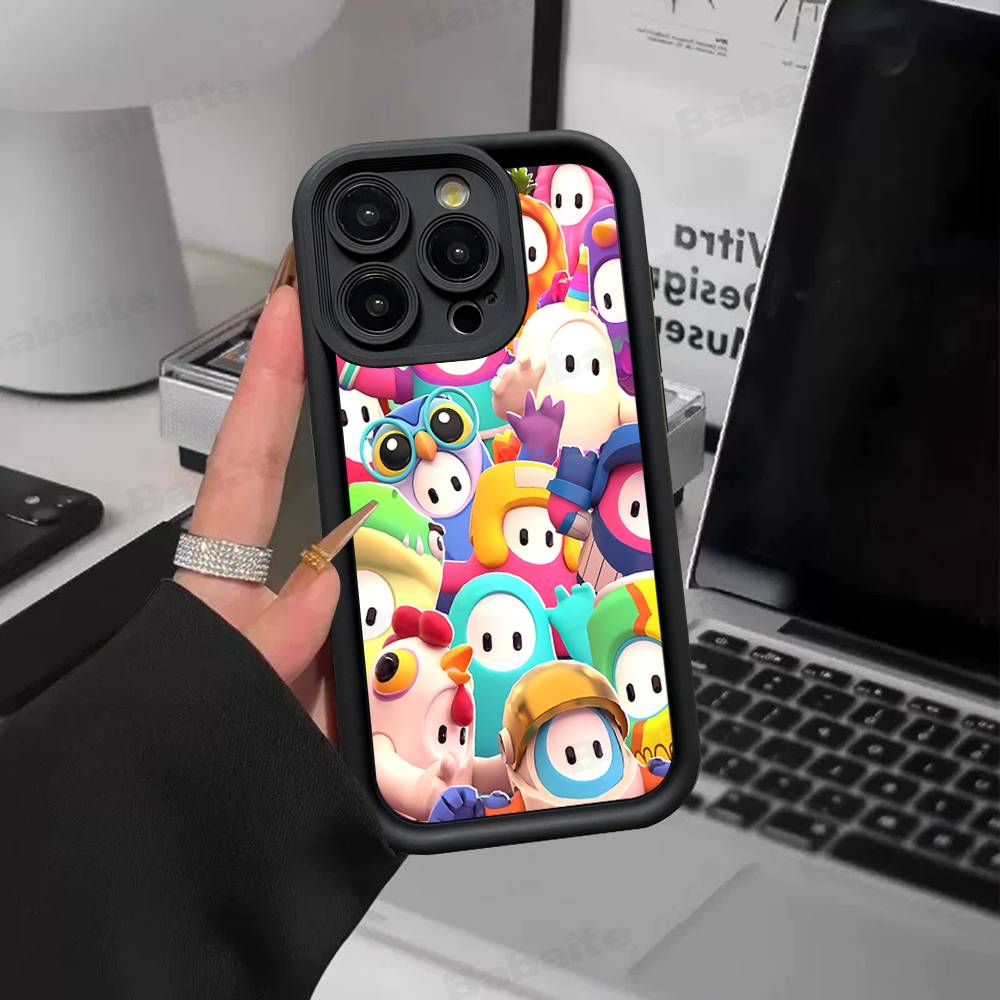 F-Fall G-Guys Party Game Silicone Phone Case For IPhone 17 Pro Max 16 15 14 13 12 11 Plus 17 Air