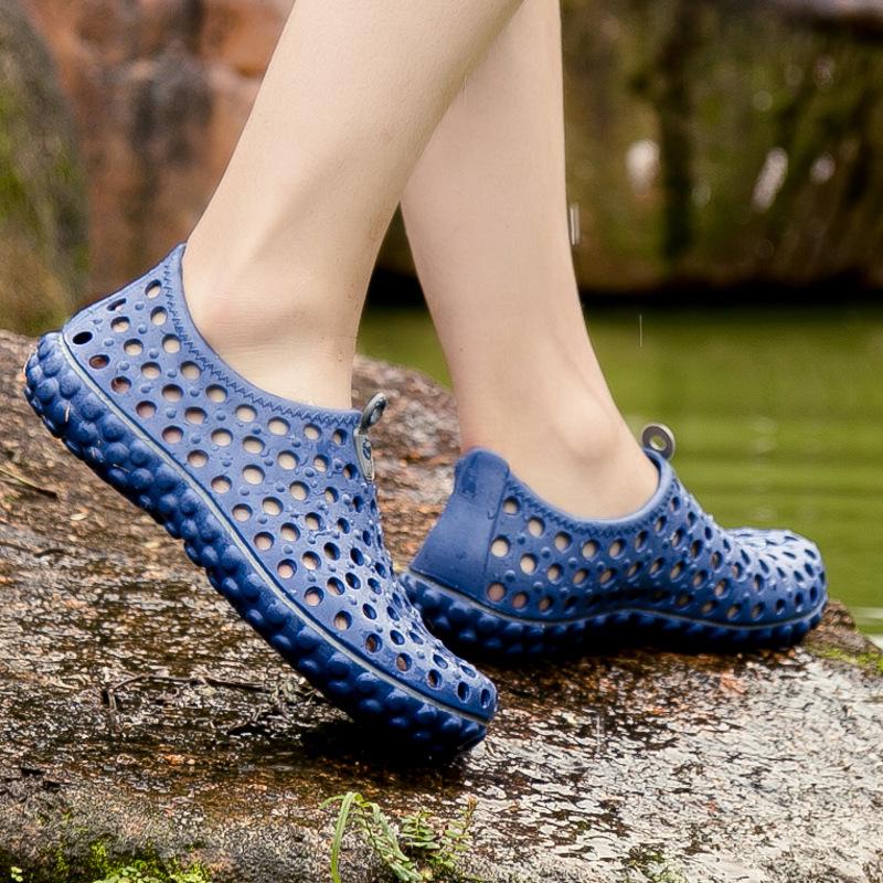 Sandals Trend Bag Heel Hole Shoes Sports Casual Waterproof Beach Shoes Platform Non-Slip Men'S Slippers
