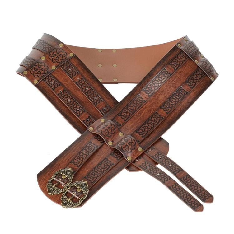 Norse Cosplay Belt Renassance Medieval Buckle Belt Halloween Men Costume