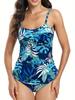 Yi Yong 2024 High Elasticity Tankini - Sexy European & American Print Plus Size Swimsuit