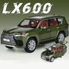 New 1/32 Lexus LX600 SUV Alloy Luxy Car Model Diecasts Metal Off-road Vehicles Car Model High Simulation with Light Childrens Toy Gift