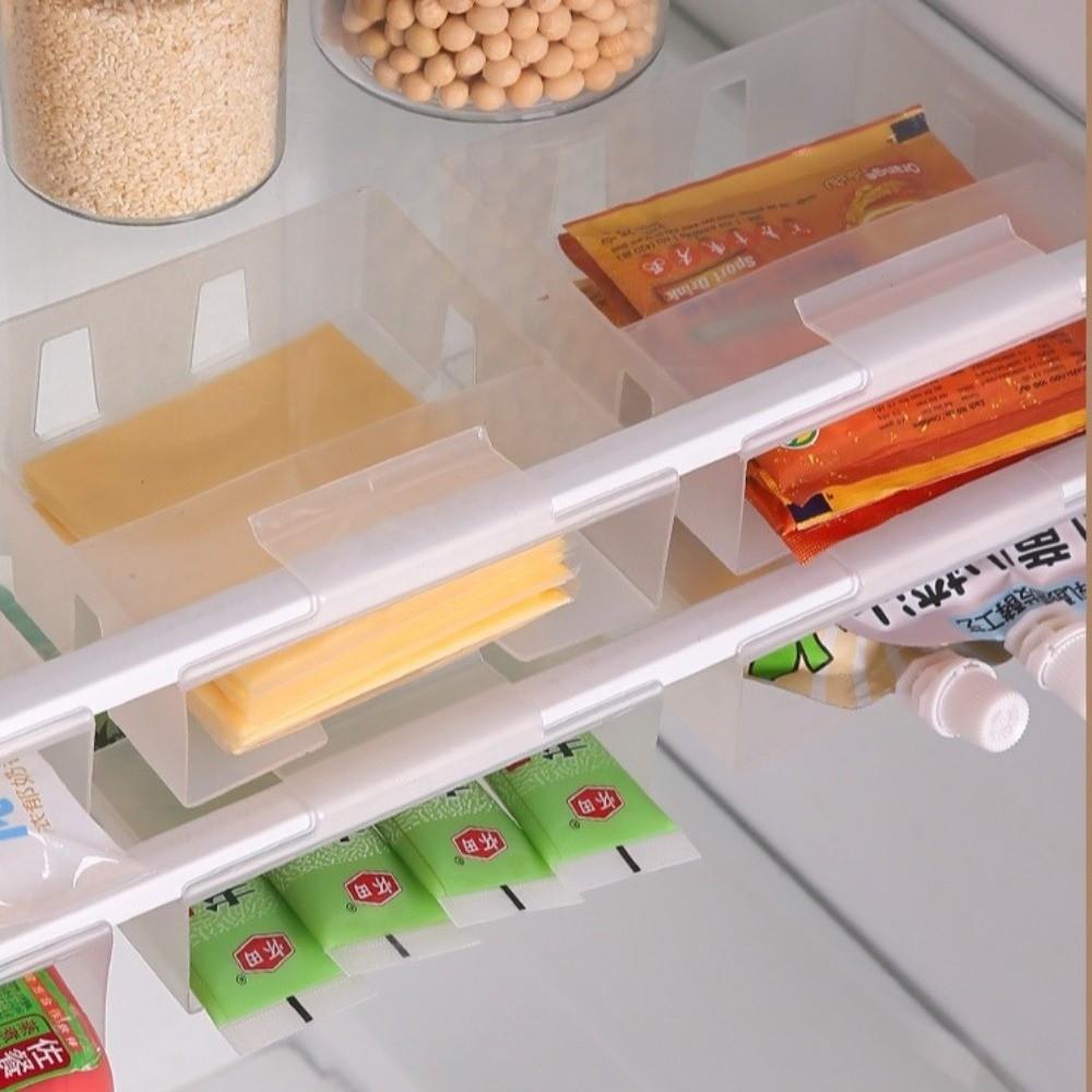 New Drawer Style Refrigerator Storage Box Suspended Transparent Snack Organizer Box Buckle Fresh-Keeping Box Household Supplies