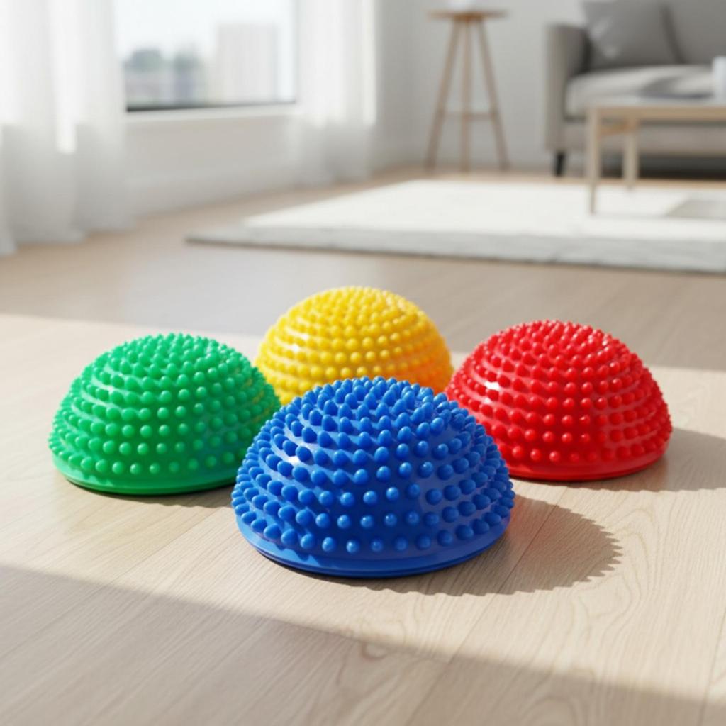 4 Pieces Sensory Stepping Domes Coordination Training Hemispherical Motor Skills Bumpy