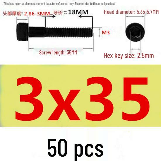 High-Strength Grade 12.9 Internal Hex Head Screws M1.4-M20