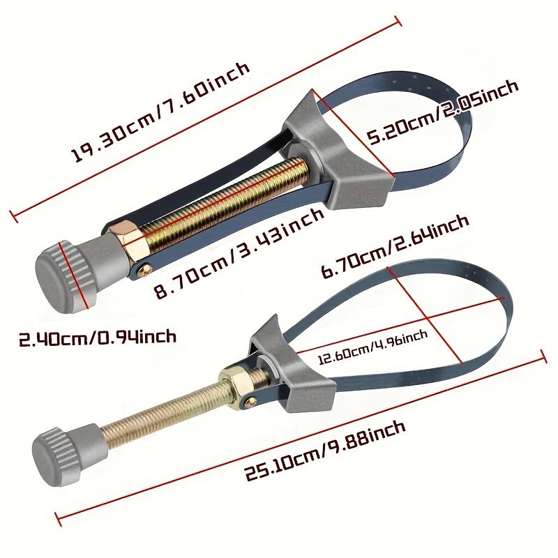 2pcs of Automotive Oil Filter Removal Tool, Adjustable from 60Mm to 120Mm in Diameter, Suitable for Various Car Models,