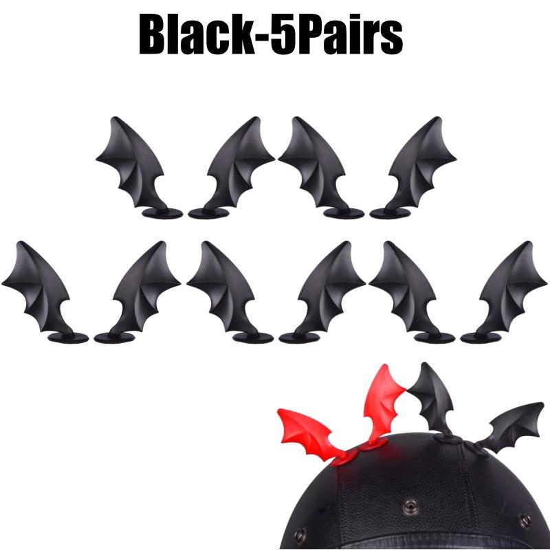 Suction Cup Demon Wings Decor Strips For Motorcycle Helmets Car Bike Helmet Accessories Riding Gear Decoration For Men Women