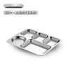 Dewei Chi 304 Stainless Steel Divided Canteen Meal Plate