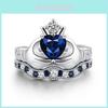 Eleganter weißer Kupferring in Herzform mit Platinbeschichtung für Damen, perfekt für Geschenke und besondere Anlässe