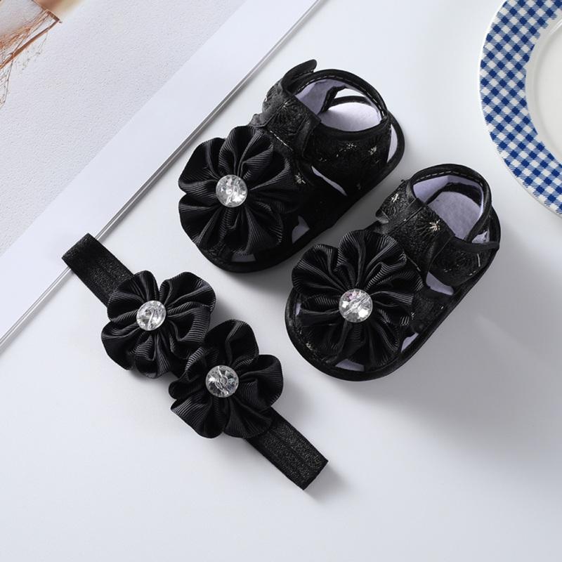 

Летние сандалии для маленьких девочек изысканного качества с повязкой на голову 12