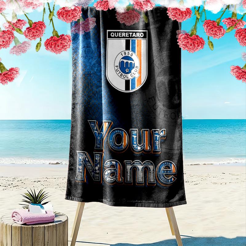 Name Custom Gallos Blancos Print Beach Towel, Large Soft Quick Dry Towel for Beach Camping Swimming