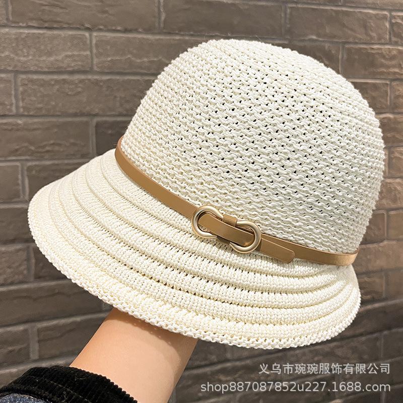 Women S Foldable Bucket Hat Summer Sun Protection Breathable With Buckle Capello Pescatore Sombrero Pescador M 56-58cm