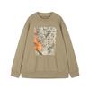 JNBY 2025 Autumn Floral Print Loose Pullover Sweatshirt